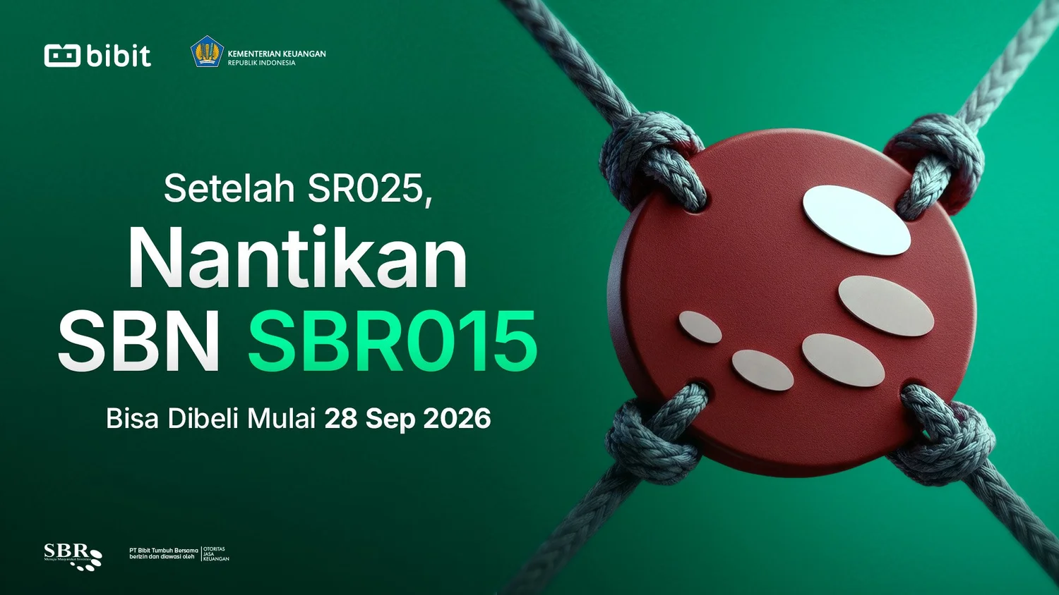 SBN seri SBR015 Segera Terbit 28 September 2026